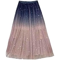 Amazon.co.jp: チュールスカート 星空 スカート レディース 星